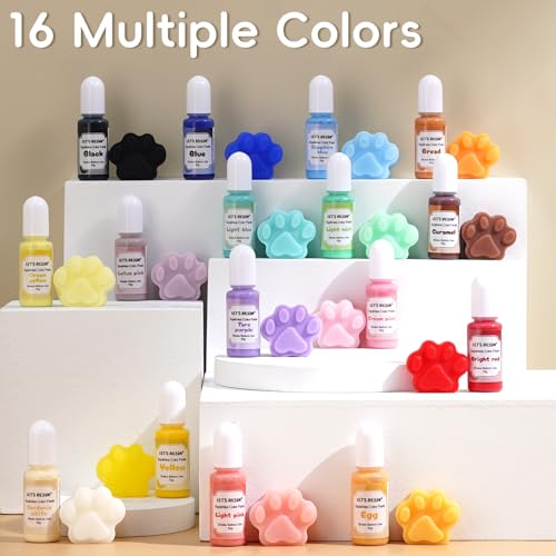 LET'S RESIN 64oz Silicone Mold Making Kit and Silicone Pigment Dye