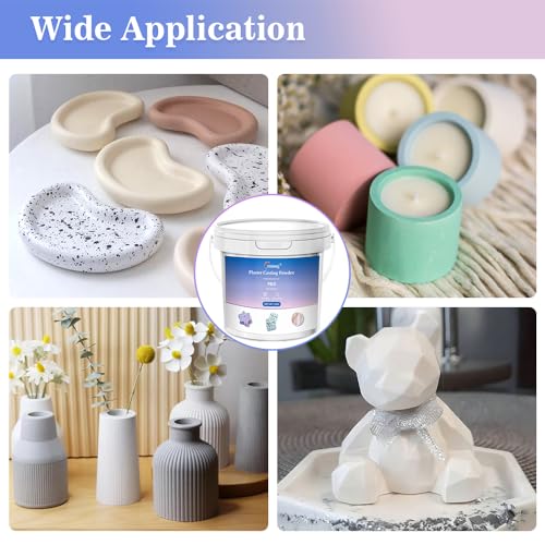 100ML Air Dry Clay Glaze Gloss and Plaster Casting Powder 5000g