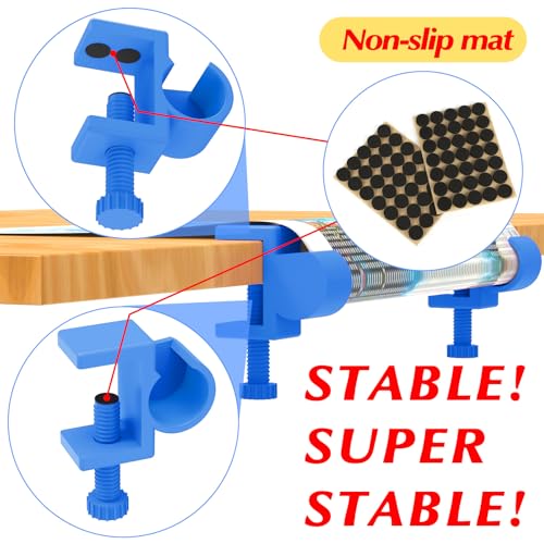 GFYYBKJ Diamond Painting Canvas Table Clamp Set, Diamond Painting Canvas Roll Holder, Diamond Craft Accessories for Adults, Gift for DIY Diamond-Painters(Blue) - color: Blue