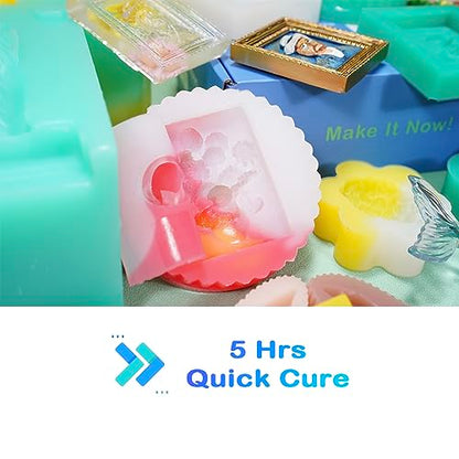 Super Elastic Mold Making Trial Kit Bundle with Silicone Mold Making Kit 20A One Gallon