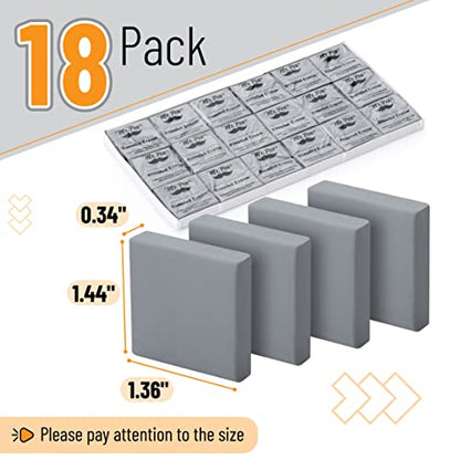 Mr. Pen- Kneaded Erasers, 1.44" x 1.36", 18 Pack, Gray | Soft Moldable Art Erasers for Charcoal, Graphite & Pastel Drawing, Precision Highlighting, Smudge Control - color: Gray, size: 18 Pack, 1.44" x 1.36"