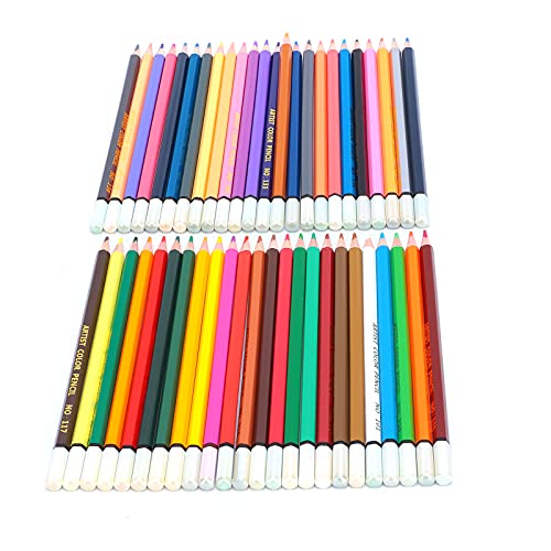 Pastel Colors Colored Pencils Set, Oil Pastel Pencils for Artists, Colored Pencils Oil Based Soft Core Color Pencils Set For Painting Sketching (48 color lead) - size: 48 color lead