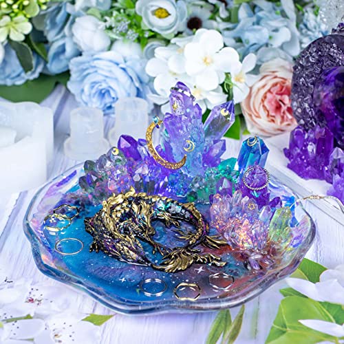 FUNSHOWCASE 3D Water Dragon Cake Chocolate Mold Decoration Tools Silicone Epoxy Resin Jewelry - color: Water Dragon