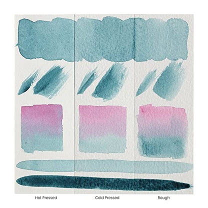 New York Central Watercolor Paper - 9x12-10 Sheets - 140 lb. Cold Press - 100% Cotton, Acid-Free, Archival Quality, Bright White Watercolor Paper Pad for Wet & Dry Media