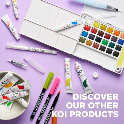 SAKURA Pocket Set Koi Watercolor Kit, 12 Colors Count