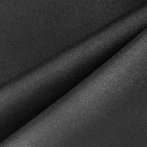 Waterproof Canvas Fabric by The Yard – 58" 600D Polyester Cordura Fabric – Upholstery Fabric for Indoor Outdoor Chair(Black, 10 Yard (58"x 360") - color: Black, size: 10 Yard (58"x 360")