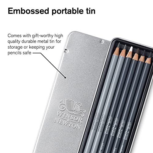 Winsor & Newton Studio Collection Artist Pencils, Sketching Pencils, Set of 6 - style: 6 Sketching Pencils