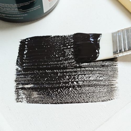 Artecho Black Gesso 16.9oz / 500ml Primer | For Acrylic Painting - color: black, size: 16.9 Fl Oz (Pack of 1)