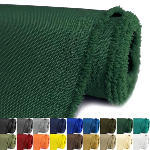 Waterproof Canvas Fabric by The Yard 58inch 600D Upholstery Material Polyester Fabric Outdoor Water Resistant Fabric for Sewing Chair Patio Cushion Purse Bag Interior, Pre Cut 1 Yard Green