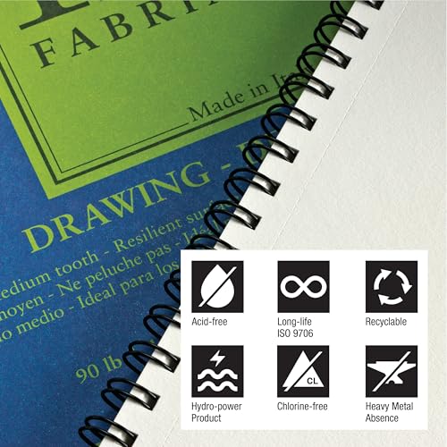 Fabriano 1264 Drawing Pad, 9" x 12", 75 lb. - size: 9 x 12