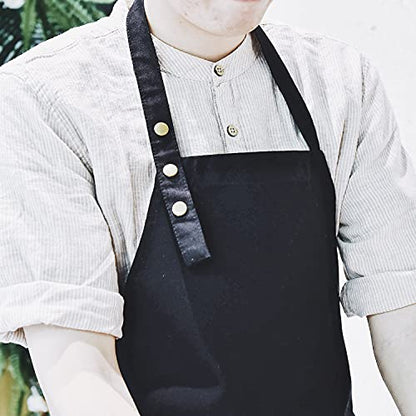 Art Aprons for Painting Pottery Ceramics, Mens Women Kitchen Cooking Aprons Waterproof Green - color: Black