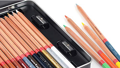 48 color oil color pencil, professional painting art, hand-painted color lead iron box