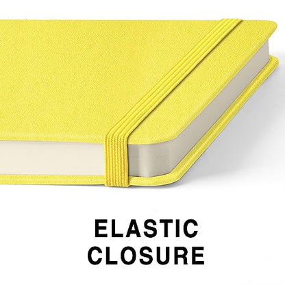 5" x 5" Hardcover Sketch Book,Small Mixed Media Sketch Pad,58 Sheets 150GSM Acid-Free Artist Drawing Paper,Travel Journal Blank Notebook for Adults Painting,Illustration,Art Supplies.Bright Yellow - color: 150gsm PU-bright yellow