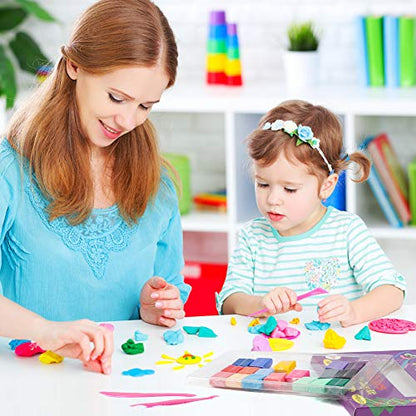 CiaraQ Polymer Clay Kit, Mini Modeling Clay Set for Kids/Beginners/Artist, 24 Colors - color: 24 Colors