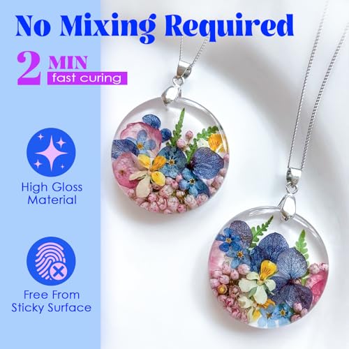 Bsrezn 300g UV Cure Resin Hard, Upgraded Crystal Clear Premixed Resin for Jewelry Making and Craft Decoration(3 x 100g) - size: 300 g