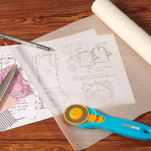SEMLEART Tracing Paper Roll,17.5-inch x 25yard，White Translucent Vellum,Pattern Paper for Sewing, Drawing, Sketching, Gift Wrapping - color: 01-White, size: 17.5-inch x 25yard Roll