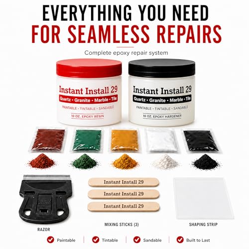 II29 Complete 20 oz. Stone Kit. Chips, Cracks, Rebuilds. EZ-Tint 5-Pack - size: 20 oz Kit