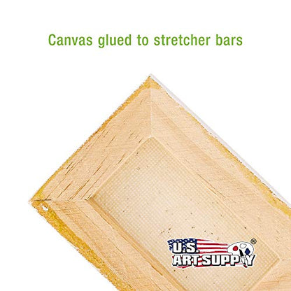 U.S. Art Supply 2x3 Mini Canvases for Painting, 72 Pack Bulk Small Stretched Artist Canvas Professional Primed - Ideal for Arts & Crafts