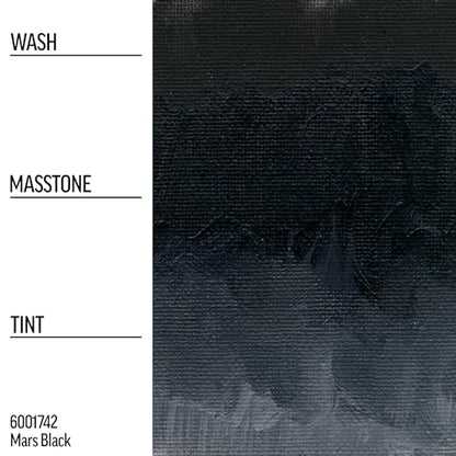 Williamsburg Artist Oil Colors by GOLDEN, Mars Black, 150 ml tube, Professional Oil Paint, Opaque - color: Mars Black, size: 5.07 Fl Oz (Pack of 1)