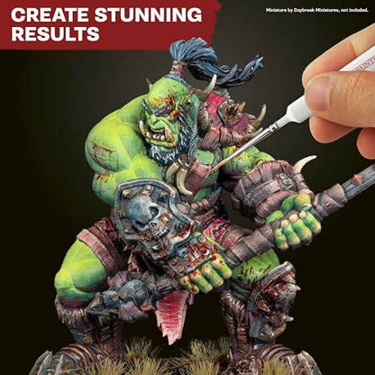 The Army Painter Most Wanted Brush Set, Black, Miniatures Paint Brush Set of 3 Wargamer Brushes: Small Drybrush, Layering & Insane Detail - Quality Detail Brush Set Handmade in Europe