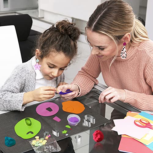 Polymer Clay Cutters, Majhulla 23 pcs DIY Clay Cutters Shapes for Polymer Jewelry Maker with Earring Cards Hooks DIY Plastic Bags Stain Steel Clay Earring Cutters for Polymer Jewelry Making