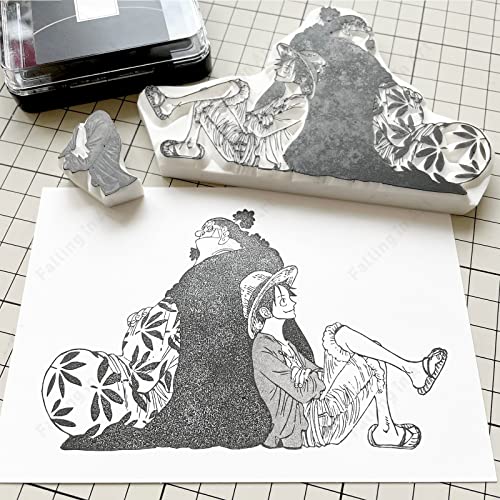 Falling in Art White Rubber Carving Block, 8" x 10" Easy Cut Lino Blocks, Soft Linoleum Block for Printmaking, Stamps, Crafts(2 Pack) - size: 8'' x 10'' 2 Pack