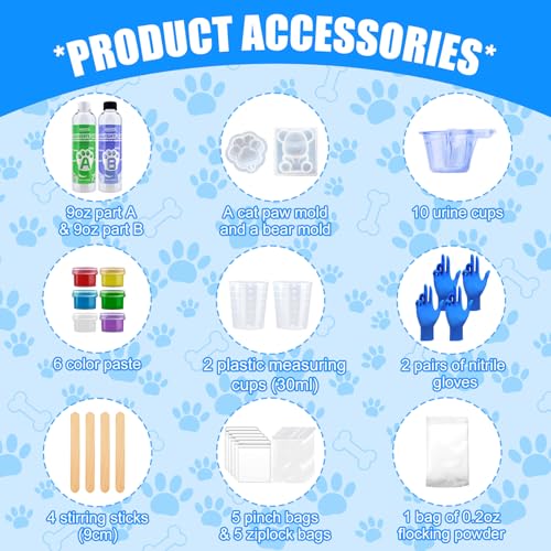 Liquid Silicone for Squishy Maker 18oz, Super Soft Silicone Rubber for Making Taba Squishy, Cat Paw Casting, Bear, Fast Cure All-in-One Kit, A Stress Relief Gifts for Beginners or DIY Enthusiasts - size: 500g