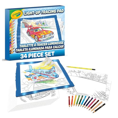 Crayola Light Up Tracing Pad - Blue, Drawing & Tracing Projector for Kids, Sketching Light Box Table, Toys for Kids, Gift for Girls & Boys, Ages 6+ - style: Blue