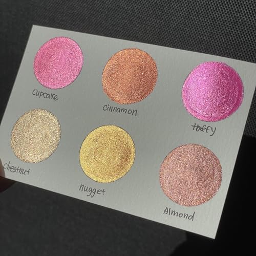 IUILE Handmade Watercolor Paints - Autumn 2022 Half Pan Set (6 colors) - color: Autumn 2022
