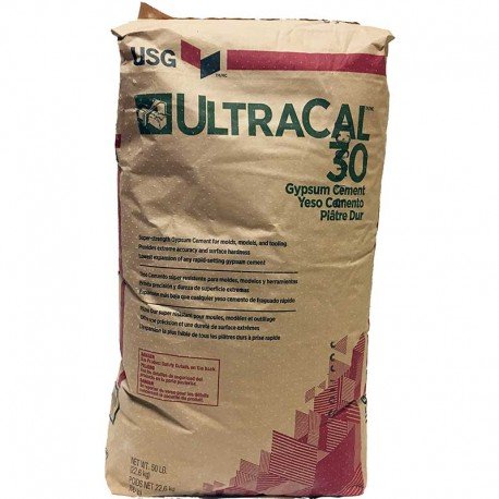 Ultracal 30 Plaster Casting Powder for Mold Casting, Scenery, Dioramas, and Dentistry Resealable Bag Great for Model Making & Gaming (25 Pounds)