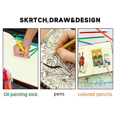 5" x 5" Hardcover Sketch Book,Small Mixed Media Sketch Pad,58 Sheets 150GSM Acid-Free Artist Drawing Paper,Travel Journal Blank Notebook for Adults Painting,Illustration,Art Supplies.Fruit Pit - color: 150gsm Cloth-fruit pit