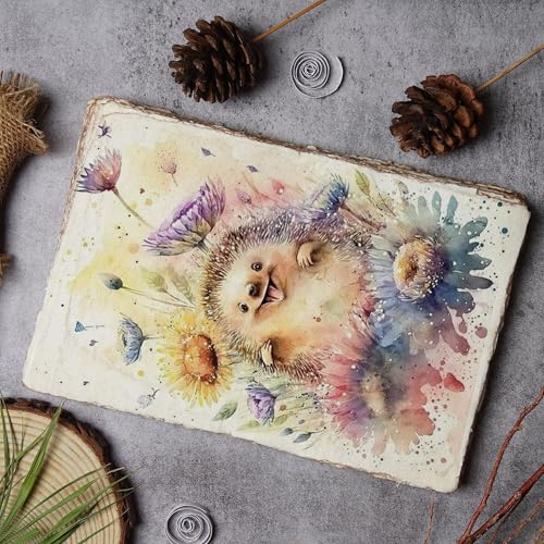 LEATHER VILLAGE Watercolor Paper, 140lb(300gsm), 9X12 Inches, 25 Sheets,Handmade Deckle Edge Paper, Textured, Mixed Media, Cold Press Pad for Calligraphy, Sketching, Crafts and Painting - size: 9 inches X 12 inches