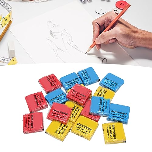 Generic Kneaded Eraser Set 18PCS Flexible Moldable Professional Art Erasers for Drawing Sketching Artists PVC