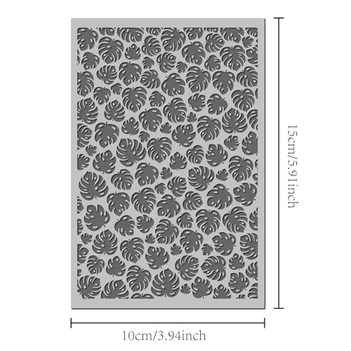 Palm Leaves Polymer Clay Texture Mat - Summer Holiday Vide Rudder Texture Sheet for Polymer Clay Jewelry Making, Earring Charms, DIY Craft Supplies - style: Palm leaves 2
