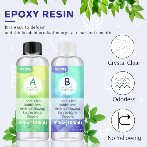 IGaitey Epoxy Kit with Reverse Alphabet Molds for Keychain Pendant | Beginner-Friendly Resin Kit with Backward Letter Molds, 169 Pcs Pigments & Tools for Adult DIY Jewelry Casting - size: Alphabet 100ml