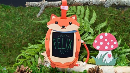 Boogie Board Sketch Pals Fox 4” LCD Writing Tablet for Kids – Reusable Mess-Free Drawing Pad with Tethered Stylus – Clip-On Travel Doodle Board Toy – Ages 3+ - style: Felix Fox