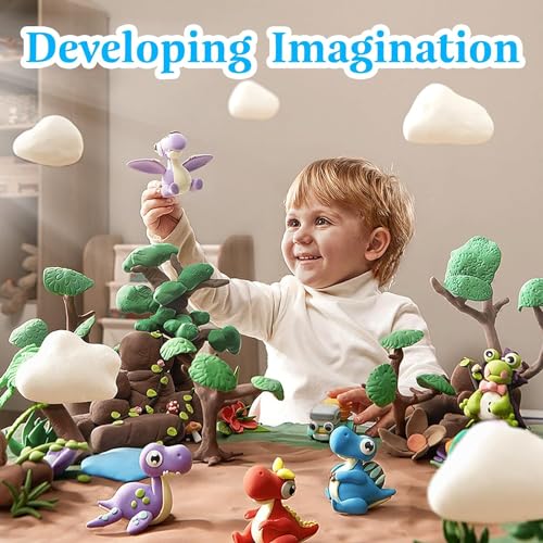 Air Dry Clay, 12 Packs Molding Clay, Soft Modeling Clay for Kids, Age 3-12, Air Dry Clay for Adults, Light Weight, Perfect Clay for Crafts, Dark Blue - color: Blue