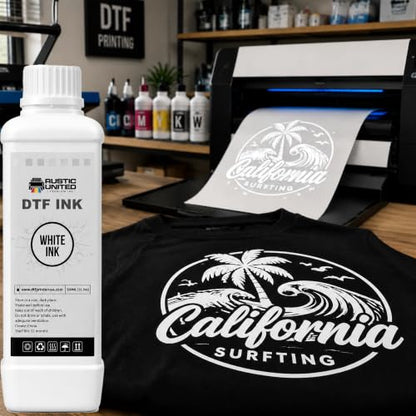 DTF Film White Ink 500ml - Premium Heat Transfer Direct to Film Ink for DTF Printer L1800 XP600 I3200 ET-8550 XP15000 R1390 ET-4800 ET-2800 L800 - color: White, size: 500ml