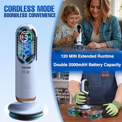 Bundle Two-Sided UV Light and Resin Sanding and Polishing Kit