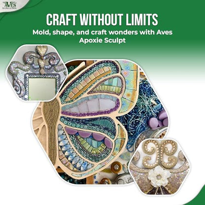 Aves Apoxie Sculpt - 2 Part Modeling Compound (A & B) - 4 Pound, Apoxie Sculpt for Sculpting, Modeling, Filling, Repairing, Easy to Use Self Hardening Modeling Compound – Natural