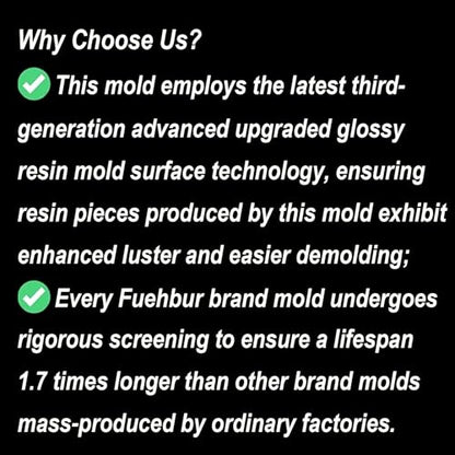 2PCS Bird Silicone Molds, Fuehbur 3D Bird Epoxy Resin Moulds Set with Floral Design, Animal Resin Casting Set Concrete Unique Display Mold DIY Crafts Halloween Christmas Decor