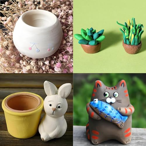 ReArt Air-Dry Clay Modelling, 2.2 pounds Ideal for Beginners and Advanced Sculptors All-Purpose Modeling Clay (Terracotta) - color: Terracotta