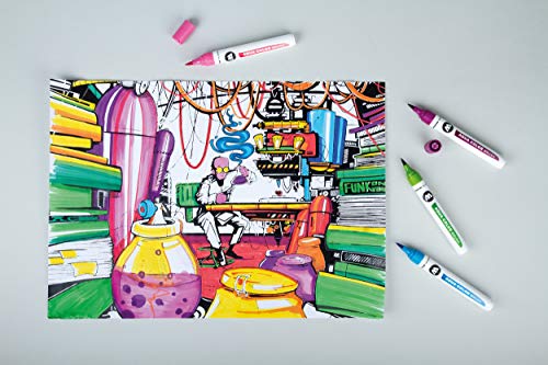 Molotow Aqua Color Brush Set marker MO200490 - style: Case Basic Set 1