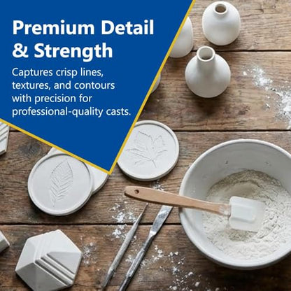 Perfect Cast Mold Casting Powder, Fast-Curing, Non-Toxic, Water-Based Material for DIY Sculptures, Jewelry, Crafts & Models, USA Made, 3 lb Bag - size: 3 lb