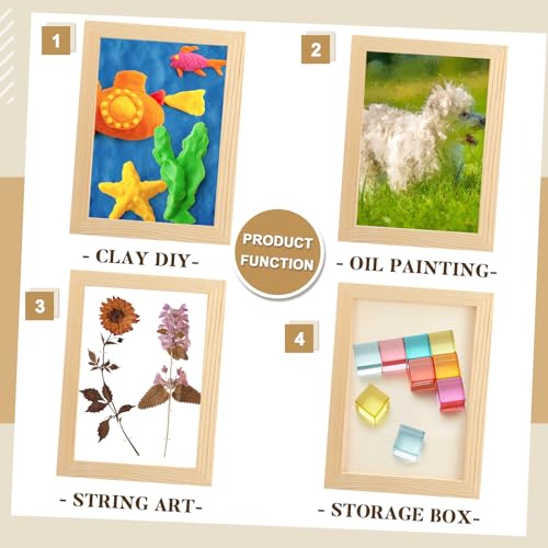 Kathfly 12 Pcs 5 x 7'' Wood Panel Boards, Unfinished Wood Canvas Panels for Painting Crafts DIY Drawing Pouring Art Projects - size: 5 x 7inch