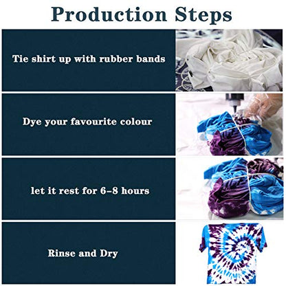 WINSONS Tie Dye Kit, 8 Colours Non Toxic Permanent Fabric Dye Art Set for Kids Women for Homemade Party Creative Group Activities DIY Gift - color: 8 Colors