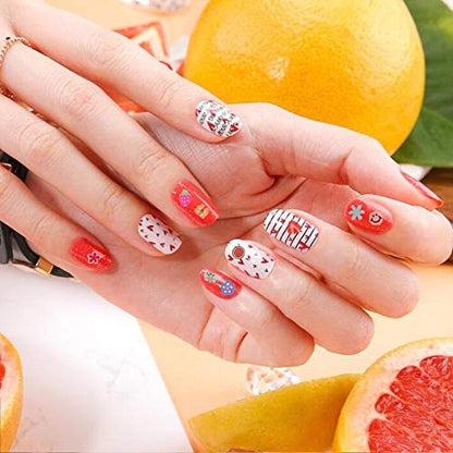 CCINEE Nail Art Slices,3D Assorted Slices Fruit Animal Flower Polymer Clay Slices for Slime Craft,4500PCS,1/5 Inche