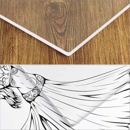 QWORK 12 x 14 Inch Gel Printing Plate 1/4 Thick Reusable Monoprinting Plate for Scrapbooking & Art Journaling – Clear Press Plate for Acrylic Paint, Fabric & Card Making Projects