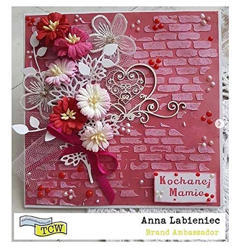 The Crafter’s Workshop - Reusable Stencil for Painting and Crafts – Classic Brick Texture for Journals, Walls, and Art – 2 Pk, 6" x 6" – Micro Bricks/Bricks 6x6 - style: Micro Bricks / Bricks 6x6