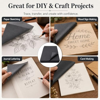 psler 100 Sheets Carbon Paper Sheets, Carbon Transfer Paper with 3PCS Embossing Stylus for DIY Woodworking, Paper, Canvas and Other Art Craft Surfaces(7.3 by 10 Inch) - size: A4 (100 Sheet with 3PCS Embossing Stylus)